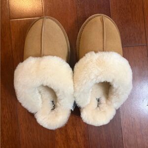 UGG Tan and Cream Women's Slippers